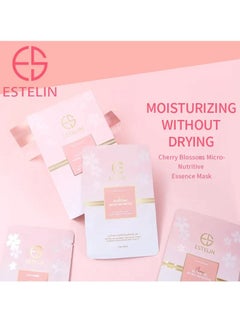 ESTELIN Cherry Blossoms Micro-Nutritive Essence Mask 5pcs 25g  - Image 5