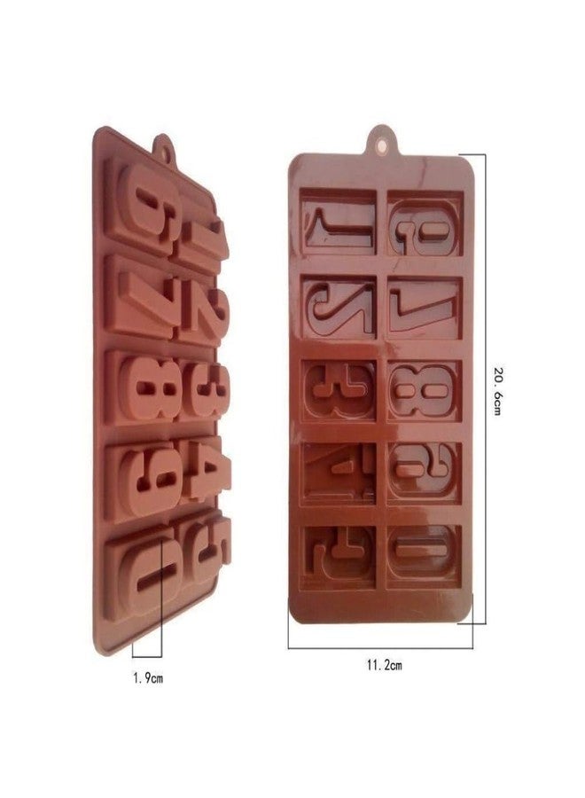 Atharved Silicone Alphabet & Numeric Chocolate Mould | Combo Candy Mold & Ice Cube Tray | Non-Stick, Flexible, Food-Grade Silicone for Chocolates, Desserts, Ice, and Baking Pack of 1 - Image 3