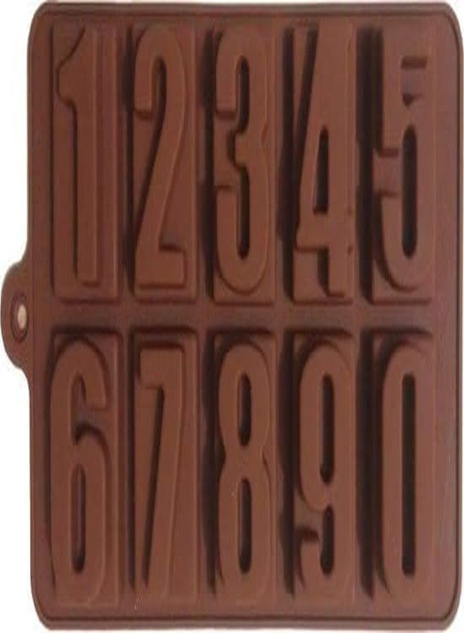 Atharved Silicone Alphabet & Numeric Chocolate Mould | Combo Candy Mold & Ice Cube Tray | Non-Stick, Flexible, Food-Grade Silicone for Chocolates, Desserts, Ice, and Baking Pack of 1 - Image 1