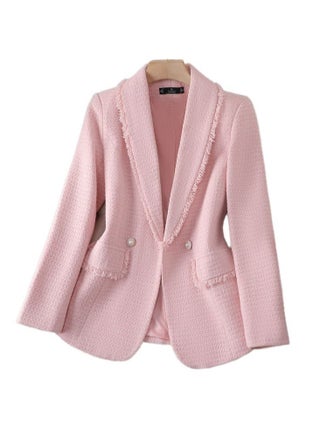 New High-End Sense Top Temperament Tweed Suit Jacket