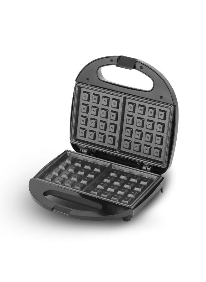 Electric Waffle Maker 750W Non Stick Household Waffle Machine With Overheat Protection Double Sided Heating Indicator Lights