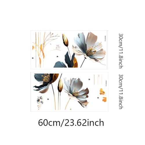 CNUSER 3D Wall Stickers DIY Flower Wall Decal Removable Waterproof Wall Art Decor for Bedroom Living Room Offices Home Decoration (Floral) - Image 3
