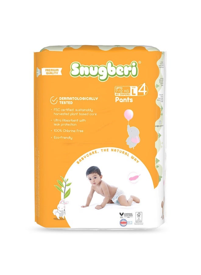 Snugberi Diaper Pants Size 4 Large 7-12 kg - Mega Pack 60's - Image 1