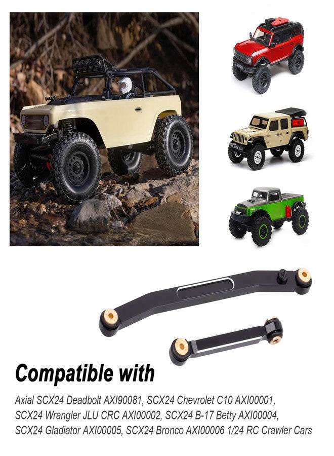 Hobbypark SCX24 Steering Links Aluminum Steering Linkage Set Steering Rod Tie High-Tightening Link for Axial SCX24 Upgrades - Image 2