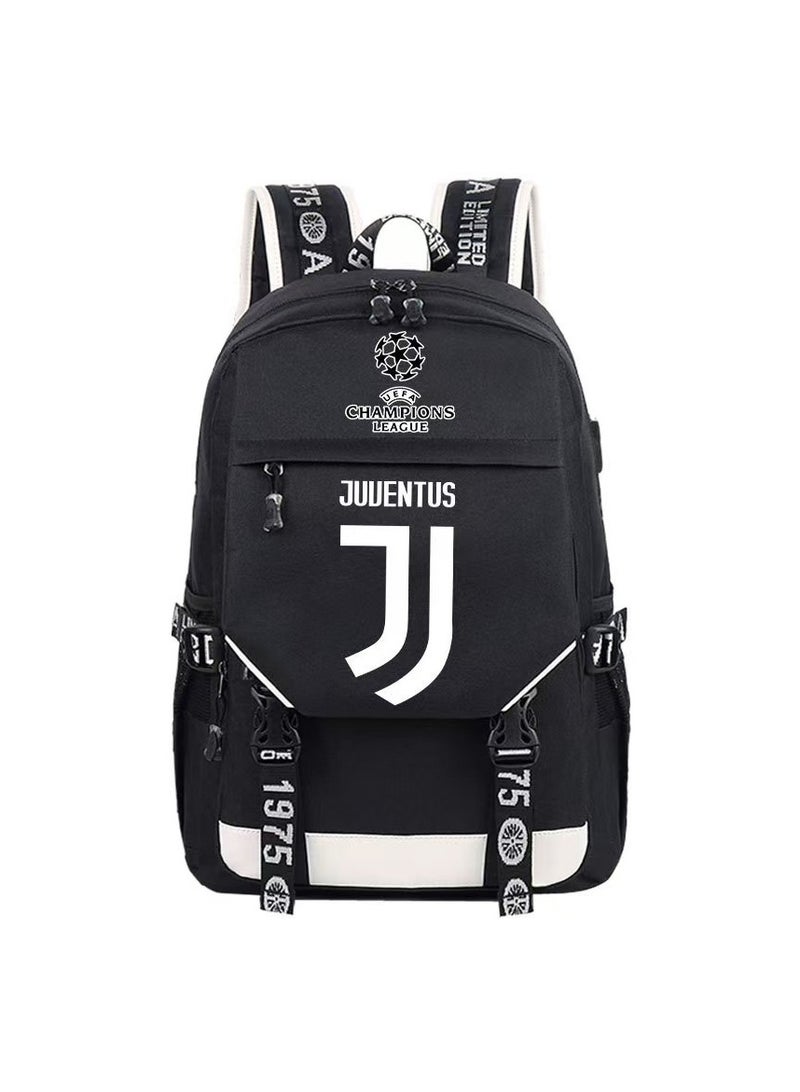 SUNSTAR Male and female USB charging laptop backpack black - Image 1