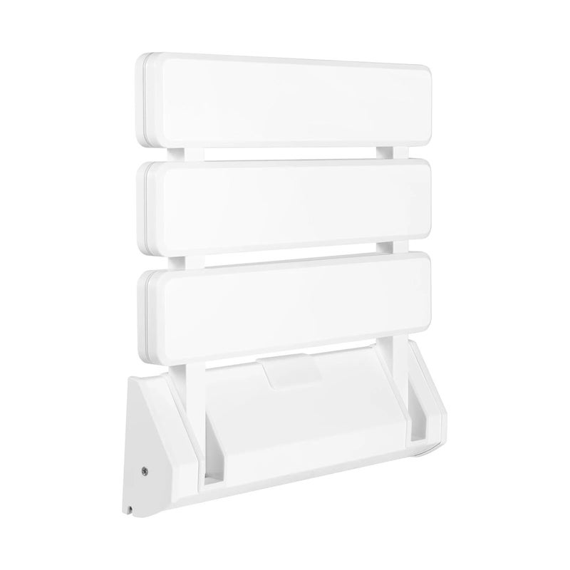 BATH GURU ABS Wall Mounted Bath Shower Chair Seat for Bathroom Foldable Shower Seat Bench with 130 Kg. Load Capacity Textured (ABS & Aluminium) Pack of 1 White - Image 4