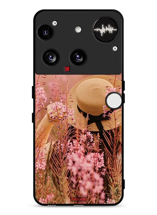 Tolwak Nothing Phone (3) Protective Case Cover Hat Girl In Flowers - Image 1