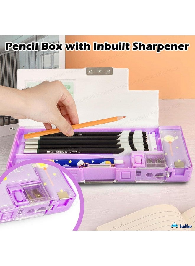 FunBlast Multifunctional Pencil Box For Kids, Unicorn Pencil Box, Kids Pencil Box For Girls, Magnetic Pencil Box For Girls, Pop Up Pencil Box, Unicorn Return Gifts For Kids - Plastic, Multicolor - Image 4