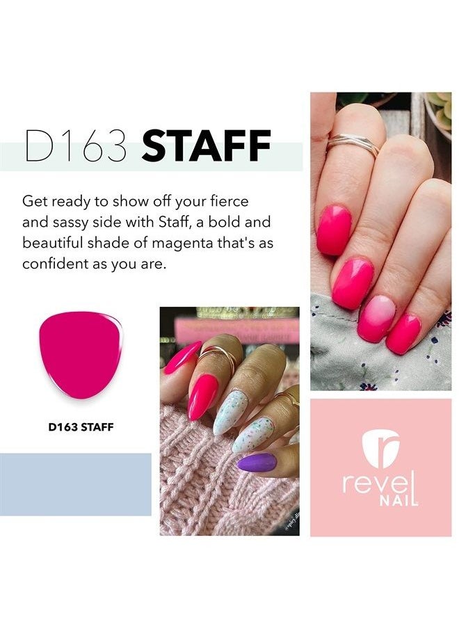 Revel Nail - Dip Powder - Pink Powder Dip Nail Polish, Chip Resistant Dip Nail Powder with Vitamin E and Calcium, DIY Manicure - Image 1