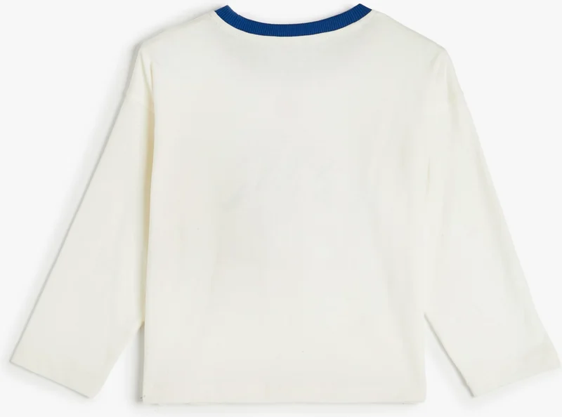 KOTON Sweatshirt Winter Themed Printed Long Sleeve Crew Neck