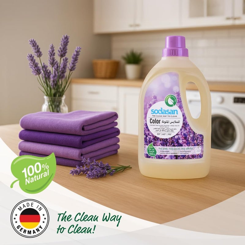Sodasan Lavender Laundry Liquid Detergent 1.5L - Image 2