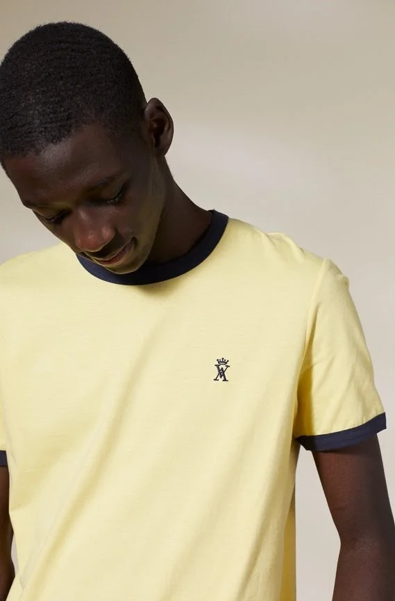 Vicomte A. Tibot Light Yellow T-Shirt 100% Cotton