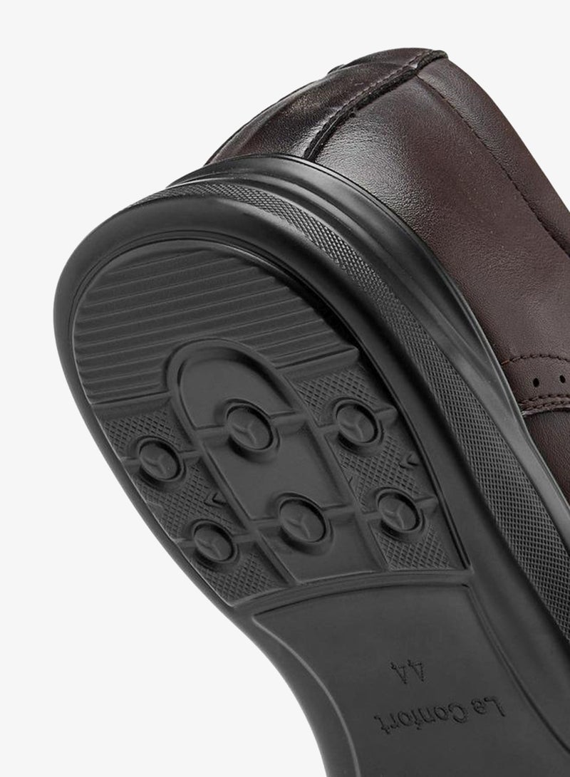 Le Confort Men Perforated Lace-Up Derby Shoes - Image 5