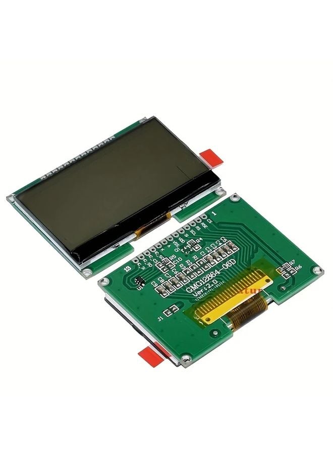 1 قطعة وحدة عرض زرقاء LCD12864 بدقة 128x64 وواجهة SPI لأردوينو ورازبيري باي - Image 5