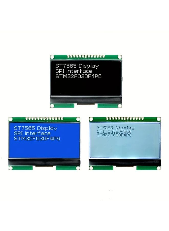 1 قطعة وحدة عرض زرقاء LCD12864 بدقة 128x64 وواجهة SPI لأردوينو ورازبيري باي - Image 2