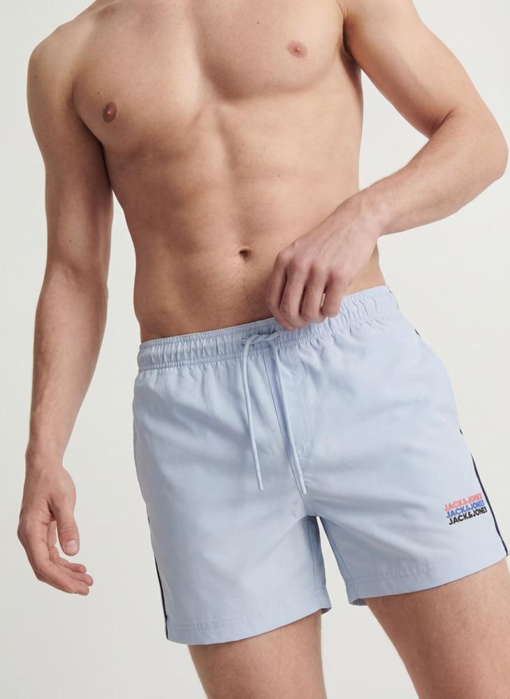JACK & JONES Logo Drawstring Swim Shorts - Image 3
