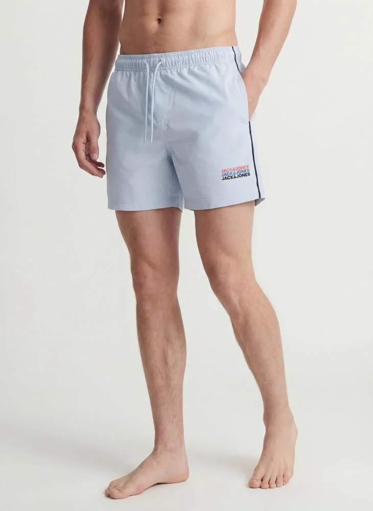Logo Drawstring Swim Shorts
