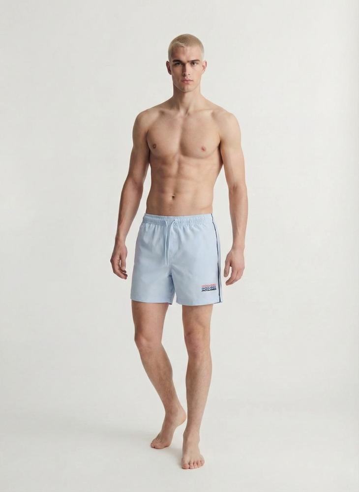 JACK & JONES Logo Drawstring Swim Shorts - Image 4