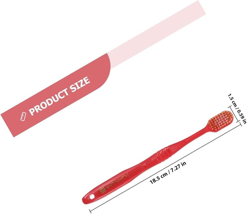 فرشاة أسنان بالفحم 10 قطع ألوان متنوعة شعيرات ناعمة لإزالة البلاك - Image 3