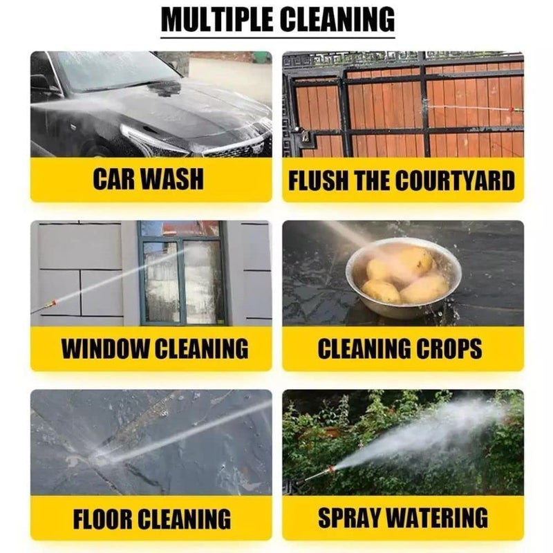 EXOFLY Wireless High Pressure Washer for Car Washing 48V Rechargeable Electric Pressure Washer Gun Machine Tool for Bike Cleaning Gardening with Adjustable 3 in 1 Nozzle and 5M Hose PipeWasher Kit - Image 5