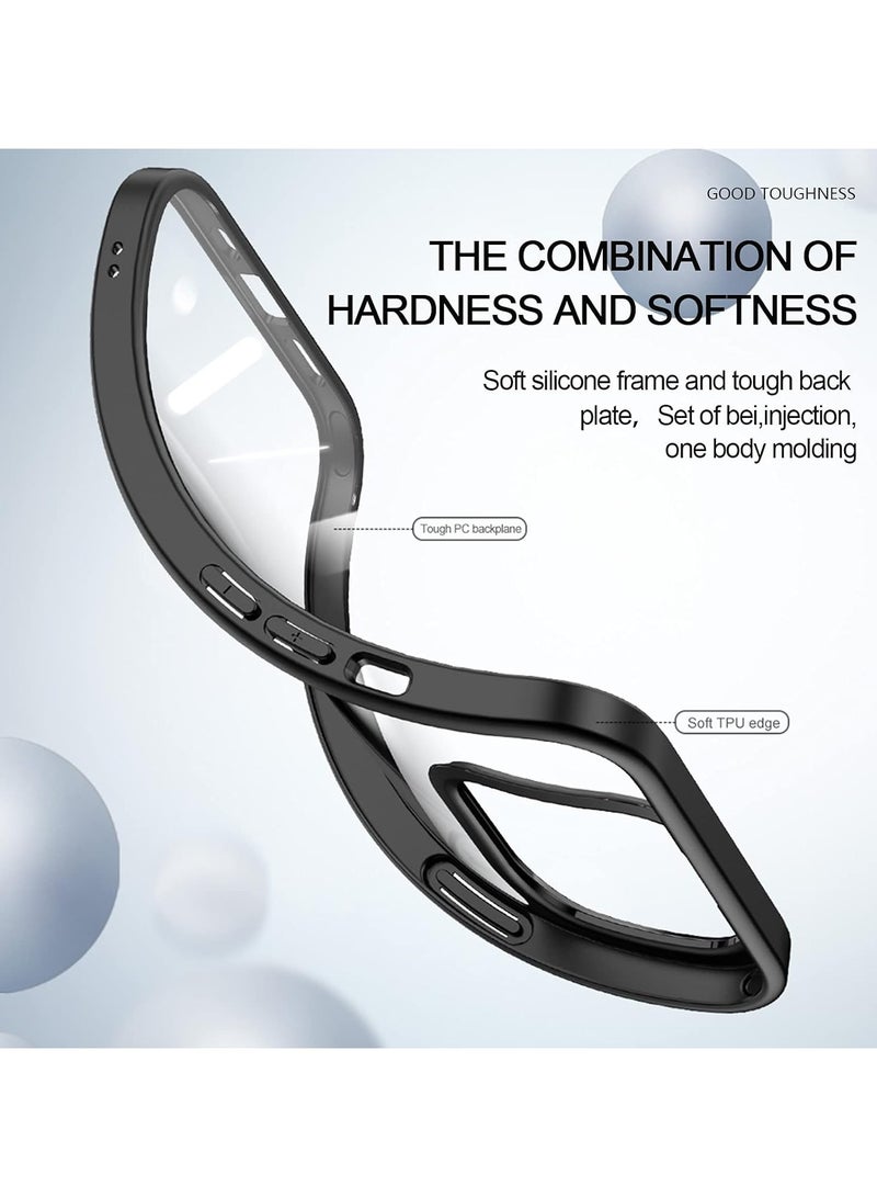 حافظة شفافة مقاومة للصدمات لهاتف آيفون 11 برو لا تصفر، حماية من السقوط العسكري، خلفية شفافة صلبة بأربع وسائد هوائية للحماية من السقوط، غطاء هاتف 5.8 بوصة أسود - Image 5