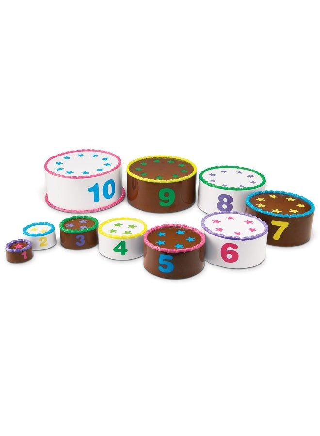 Learning Resources Smart Snacks Stack And Count Layer Cake, Educational Stacking Toy For Early Maths And Motor Skills, Ages 2 Plus - Image 4