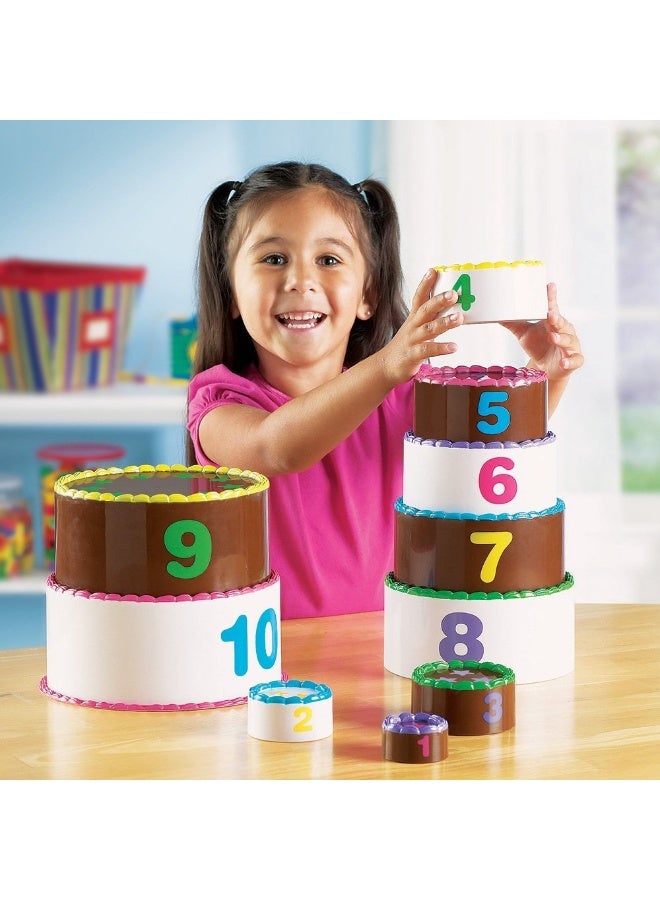 Learning Resources Smart Snacks Stack And Count Layer Cake, Educational Stacking Toy For Early Maths And Motor Skills, Ages 2 Plus - Image 2