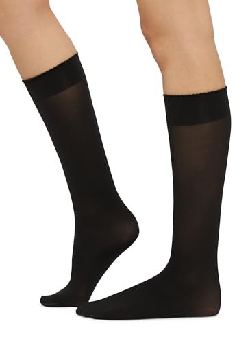 Wolford Velvet De Luxe 50 Knee-highs High-thigh Socks Compression Stockings For Women - Image 4