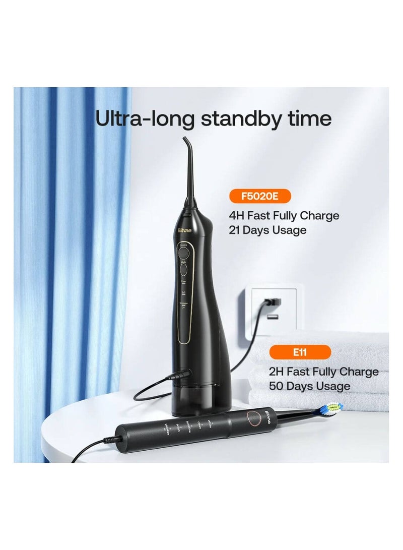 بيتفي بيتفاي للعناية بالفم | فرشاة أسنان كهربائية E11 + جهاز ري فموي F5020E - Image 2