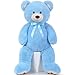 MorisMos 47inch Giant Teddy Bear Stuffed Animal 4ft Big Teddy Bear Plush for Baby Shower Life Size Stuffed Bear Gifts for Kids Girls Girlfriend Women on Valentine Christmas BirthdayBlue - Image 2