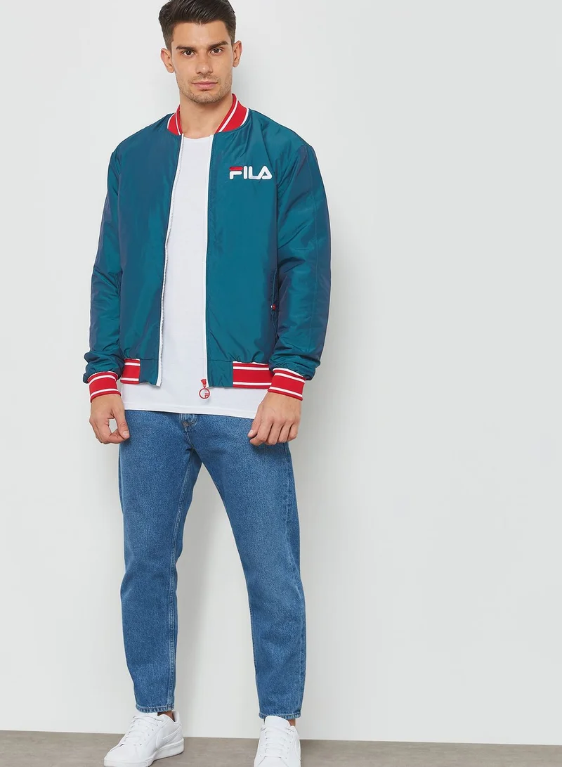 FILA Skyler Iridescent Embroidered Bomber Jacket