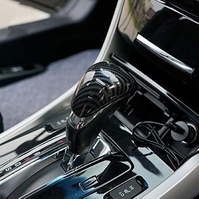 rayihni ruihe Carbon Fiber Color Interior Gear Shift Knob Decorator Cover Fit for Honda Accord 20132017 - Image 3