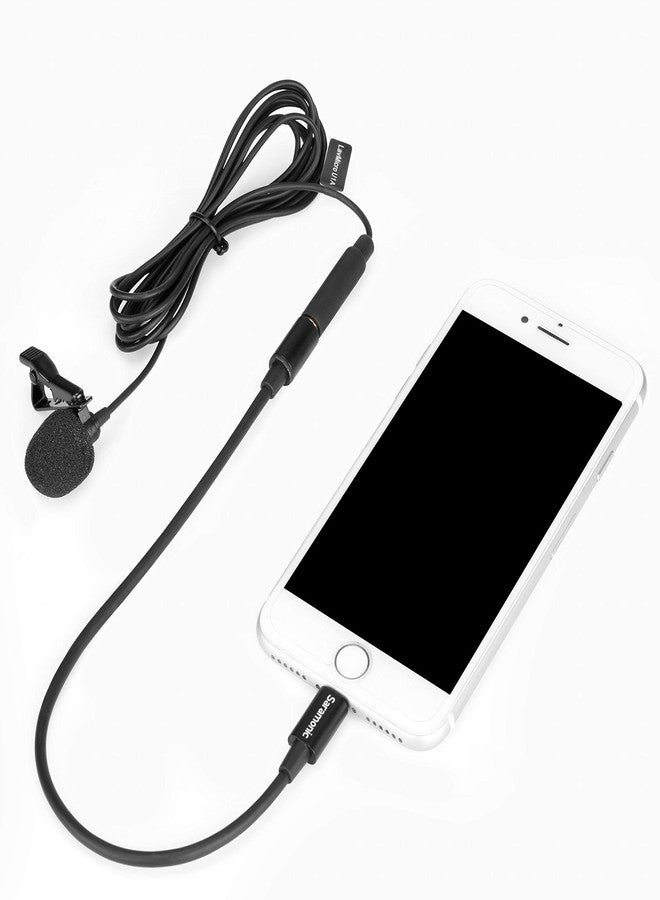 Saramonic Lavalier Microphone with Lightning for Apple iPhone, or iPad with a Built-in 6.6-Foot (2m) Cable (LavMicro U1A) - Image 3