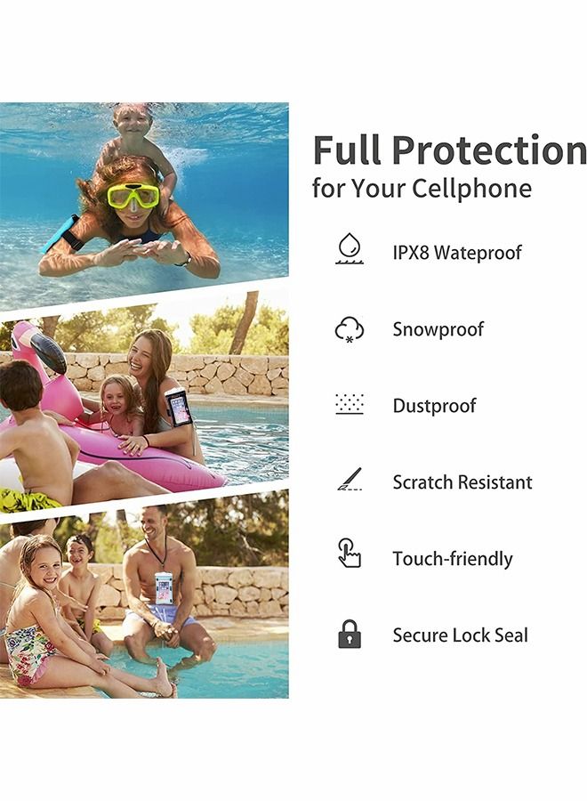 GROIC Airbag Waterproof Phone Bag, Phone Dry Bag, Universal Waterproof Phone Case with Lanyard, Swimming Transparent Waterproof Phone Case for Touch Screen - Image 4