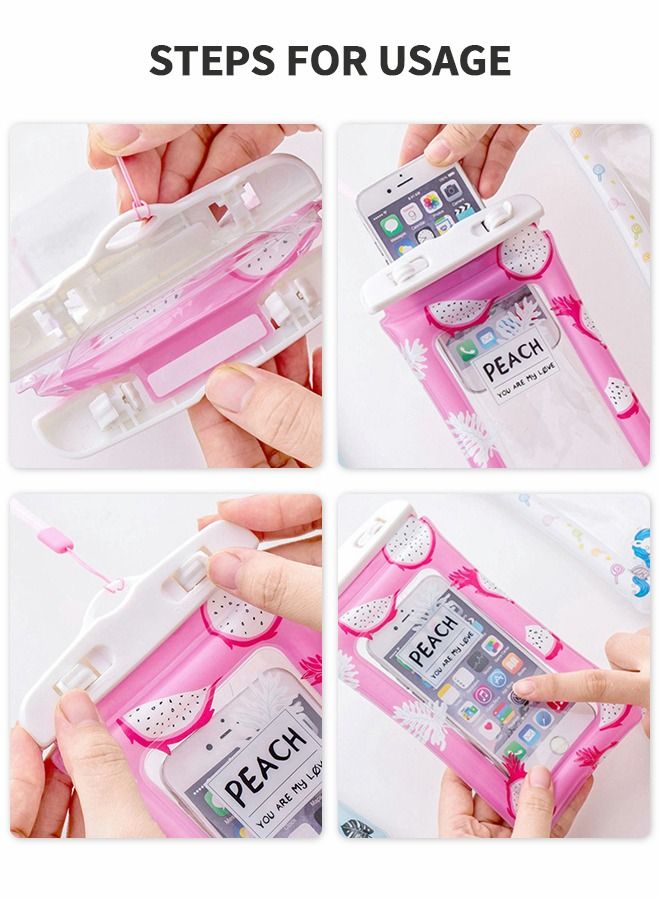 GROIC Airbag Waterproof Phone Bag, Phone Dry Bag, Universal Waterproof Phone Case with Lanyard, Swimming Transparent Waterproof Phone Case for Touch Screen - Image 3