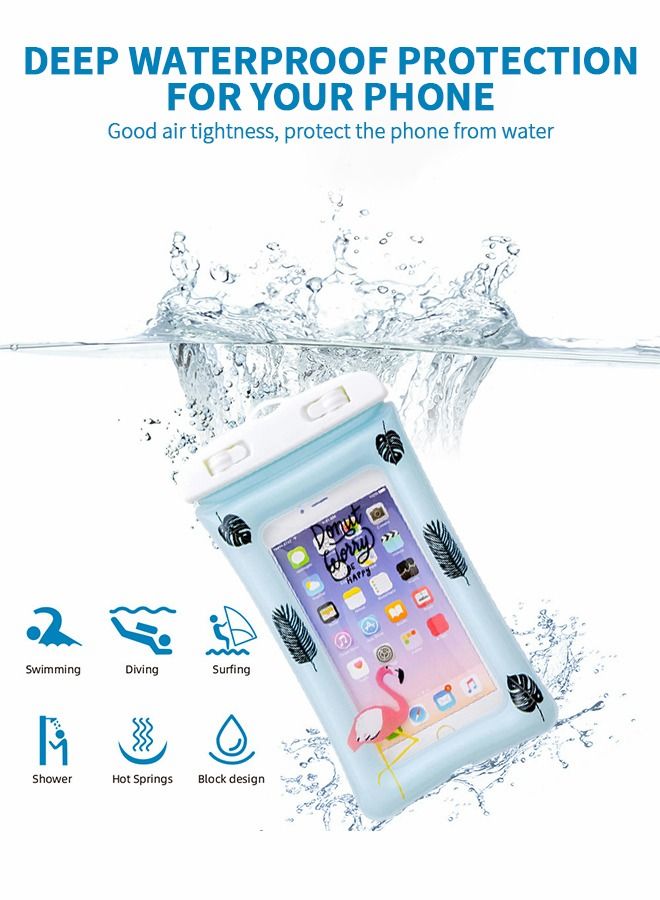 GROIC Airbag Waterproof Phone Bag, Phone Dry Bag, Universal Waterproof Phone Case with Lanyard, Swimming Transparent Waterproof Phone Case for Touch Screen - Image 2