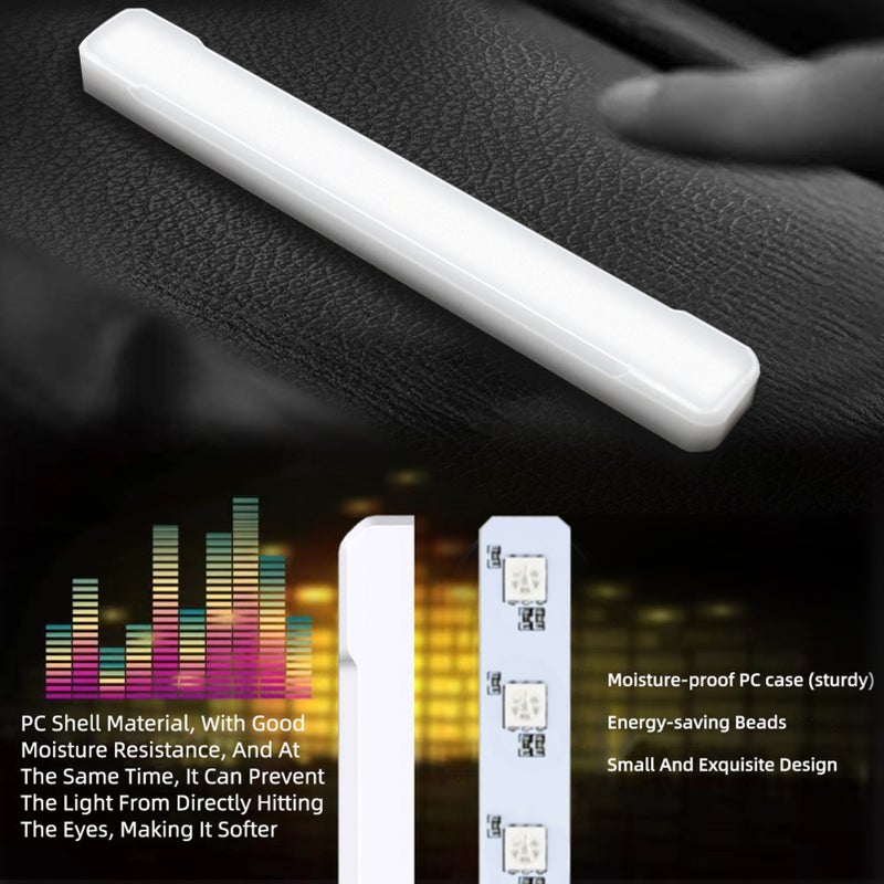 Car LED Lights: IP67 Waterproof Black 4pcs Strips - APP Wireless Control 56 Modes Multi Color 460+ Hues for Car Interior Truck Cabin Indoor Parties KTV - Image 4