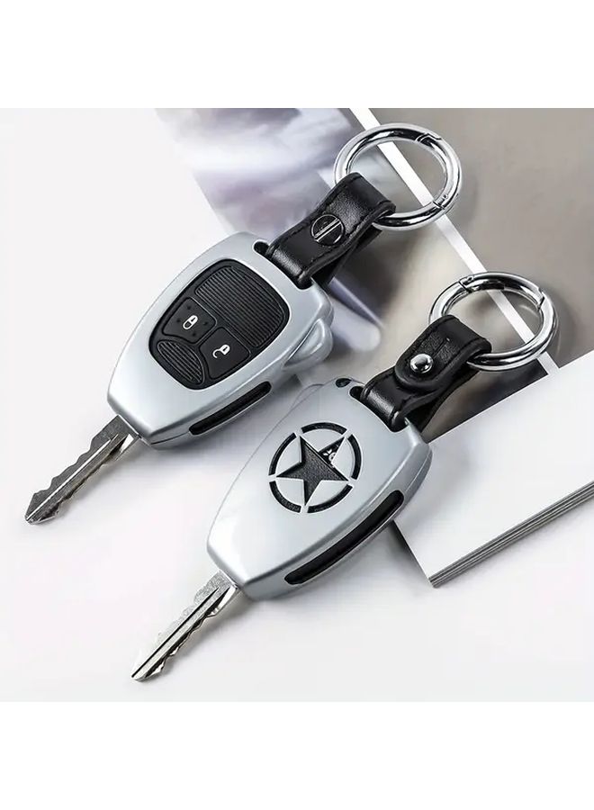 Black Car Key Case Protective Cover For Vehicle Models - Image 4