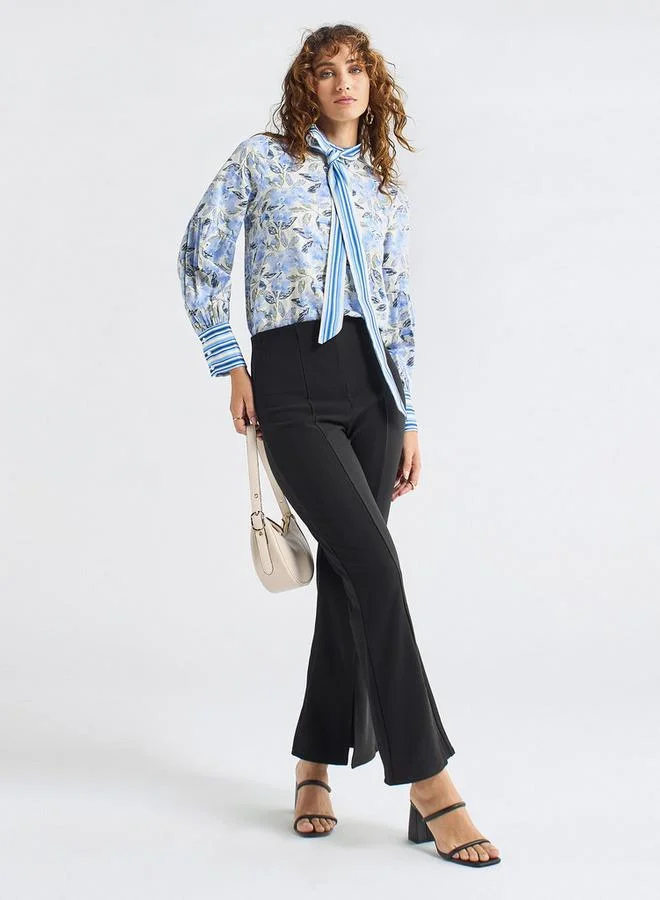 Splash FAV Textured Flared Leg Treggings