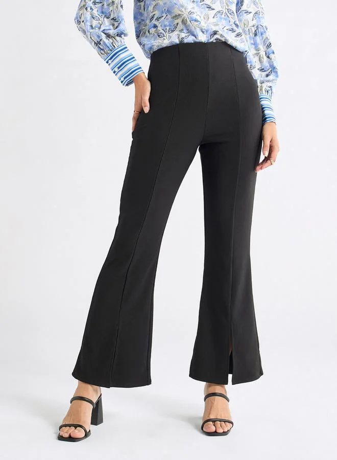 Splash FAV Textured Flared Leg Treggings