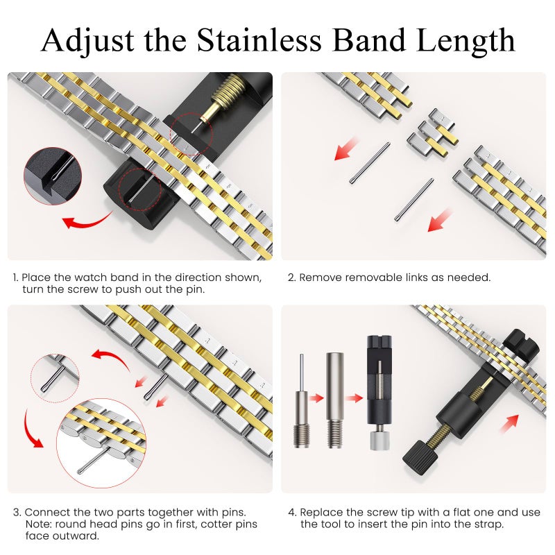 STIROLL Slim Metal Band Compatible with Apple Watch 41mm 40mm 38mm 42mm(Series 11 10) Women, Stylish Thin Stainless Steel Chain Straps for iWatch Bands Series 9 8 7 6 5 4 3 2 1 SE, Silver Gold - Image 4
