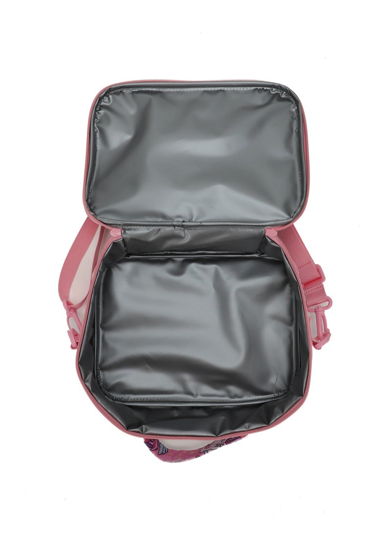 CUBS Unicorn & Rainbows Print Waterproof lunch bag with removable shoulder strap carrying your favorite meals to school, work or while traveling - Image 4