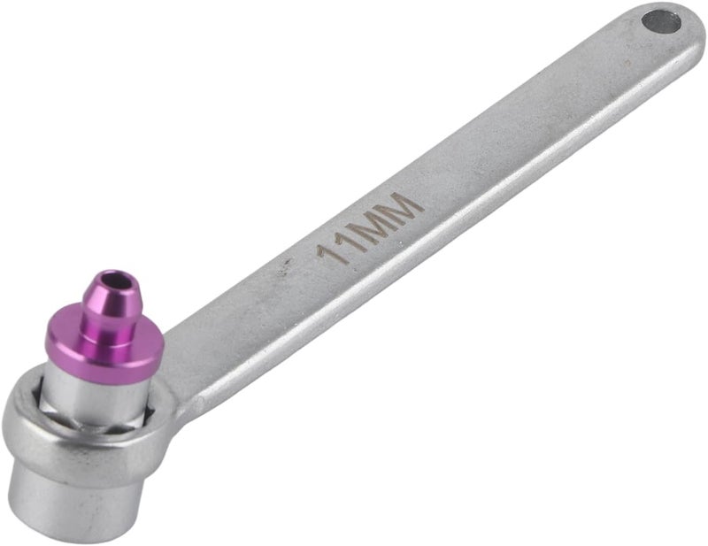 Brake Bleeder Wrench Efficient Brake Fluid Drain Tool for Car Motorcycle, High Hardness Steel 12 Point Wrench for Easy Oil Extraction, Calipers or Wheel Cylinders Use - Image 3