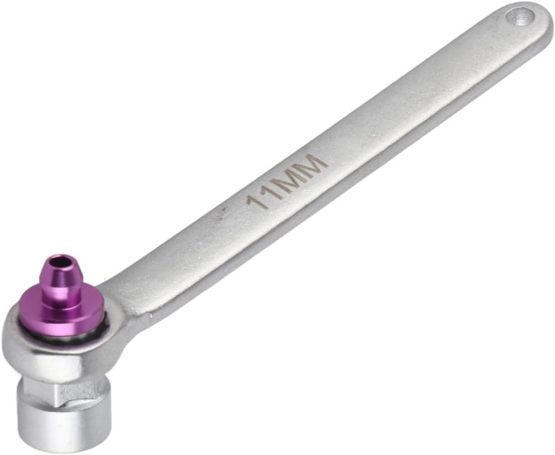 Brake Bleeder Wrench Efficient Brake Fluid Drain Tool for Car Motorcycle, High Hardness Steel 12 Point Wrench for Easy Oil Extraction, Calipers or Wheel Cylinders Use - Image 1