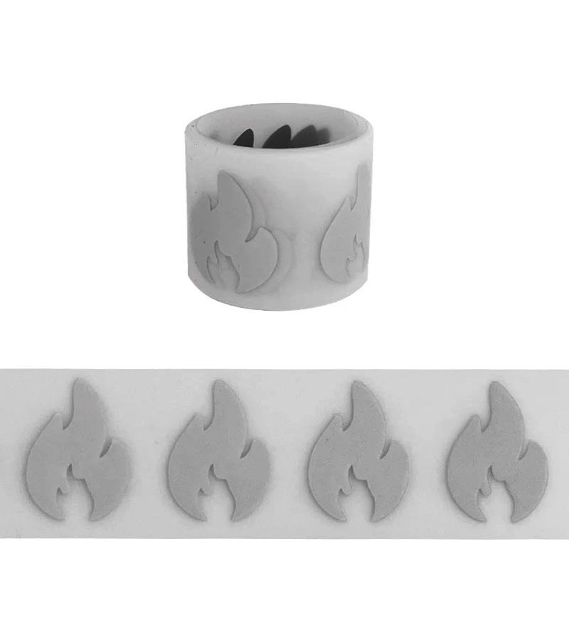 Volume 1 Roll Flame Reflective Sticker Creative Little Decal High Brightness Decorative - Image 2