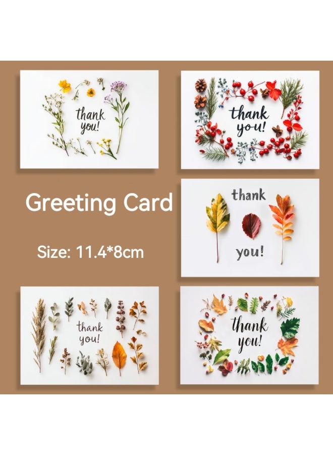 Business Small Thank You Card Set – 5 Unique Designs (2 pcs Each, Total 10 Cards) – Professional Appreciation & Gratitude Cards - Image 1