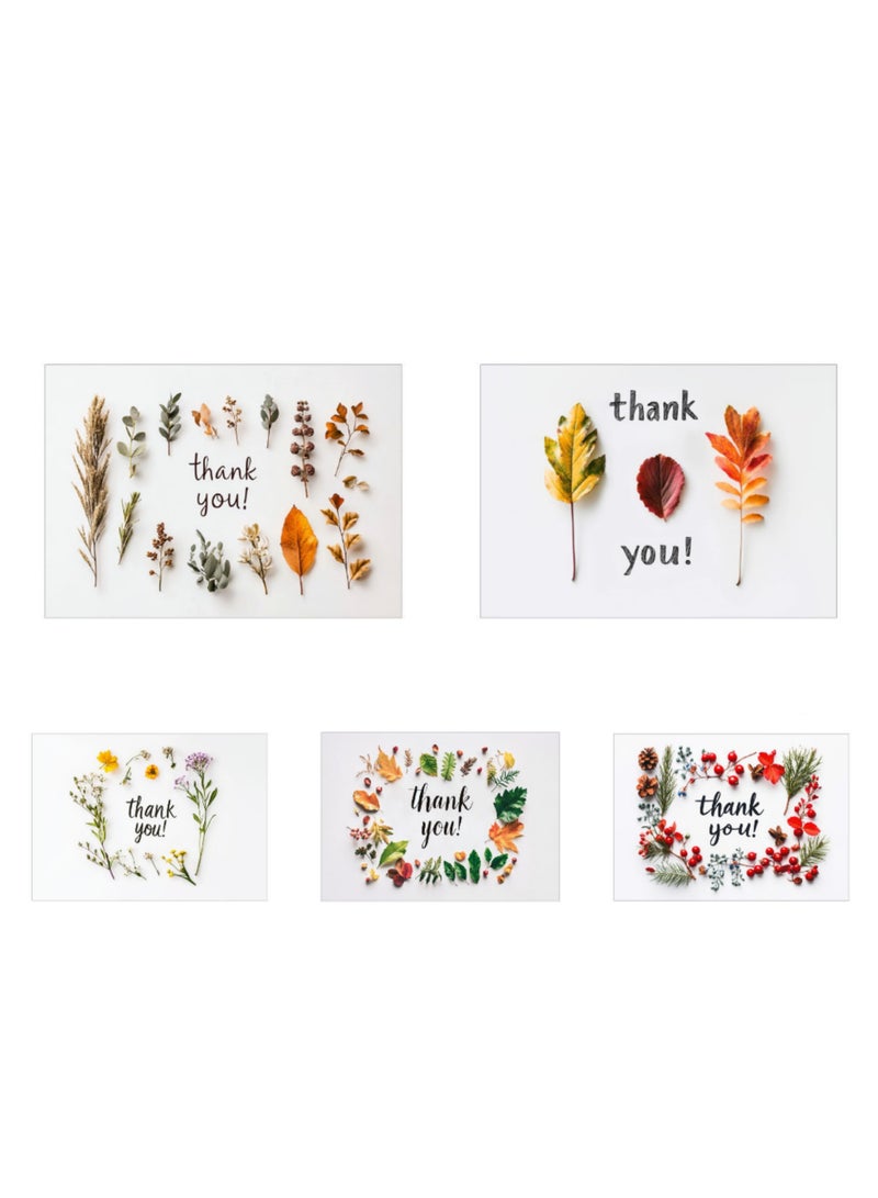 Business Small Thank You Card Set – 5 Unique Designs (2 pcs Each, Total 10 Cards) – Professional Appreciation & Gratitude Cards - Image 2