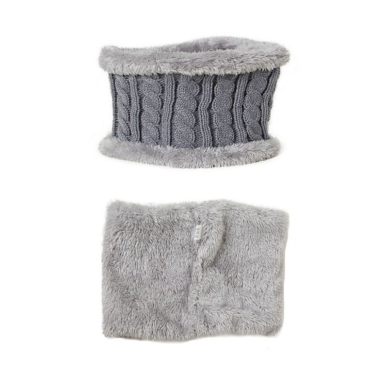 Hat Scarf Gloves Set Knitted Warm Hat Mittens Neck Warmer for Boys Girls - Image 3