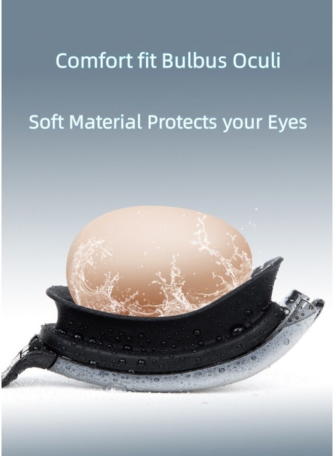 Swimming Kit | Electroplated Swimming Goggles - Cap - Earplugs - Nose clip | Comfortable Adjustable Anti Fog UV Protected lenses | For Adults or Kids Men or Women | No Leaking | Blue - Image 4