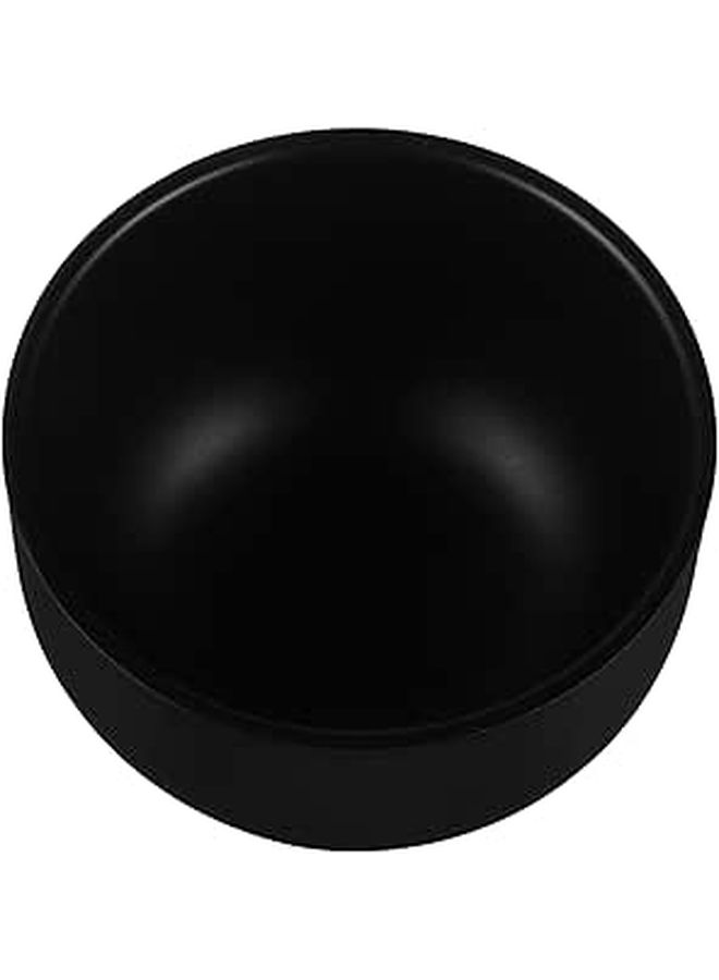 Double Layer Stainless Steel Shaving Bowl for Wet Shaving Small Lathering Cup Black - Image 1